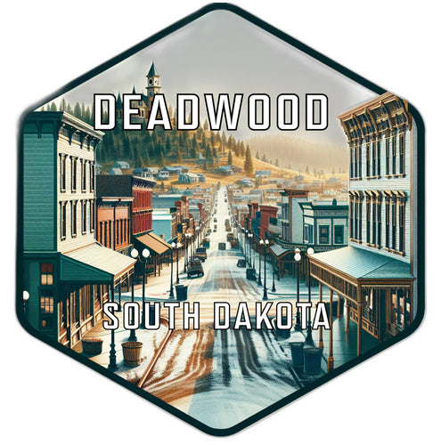 Deadwood South Dakota Travel Destination Souvenir Vinyl Decal Sticker 4-Inch