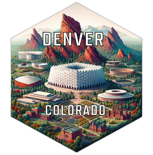 Denver Colorado Travel Destination Souvenir Vinyl Decal Sticker 2-Inch