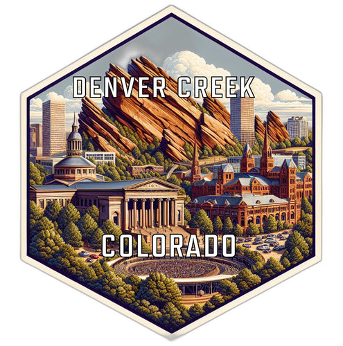 Denver Creek Colorado Travel Destination Souvenir Vinyl Decal Sticker 2-Inch