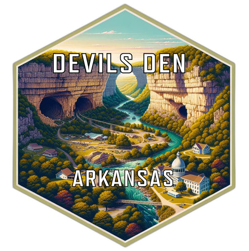 Devils Den Arkansas Travel Destination Souvenir Vinyl Decal Sticker 6-Inch