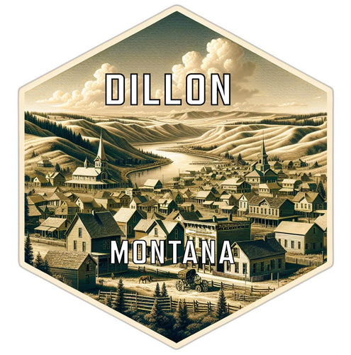 Dillon Montana Travel Destination Souvenir Vinyl Decal Sticker 2-Inch