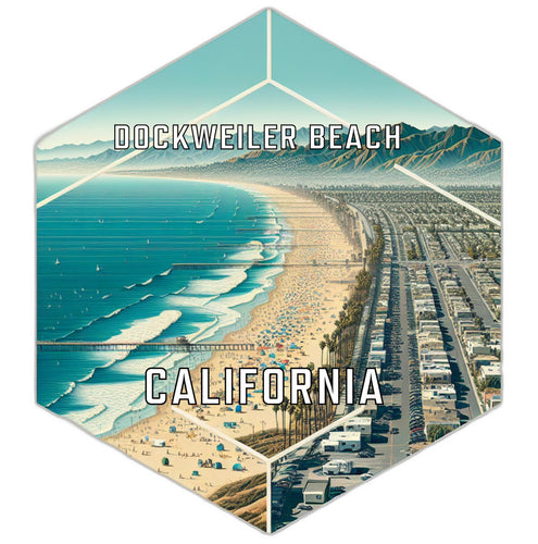 Dockweiler Beach California Travel Destination Souvenir Vinyl Decal Sticker 2-Inch