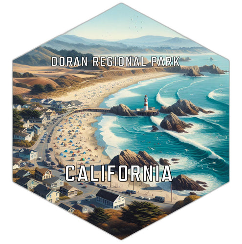 Doran Regional Park California Travel Destination Souvenir Vinyl Decal Sticker 2-Inch