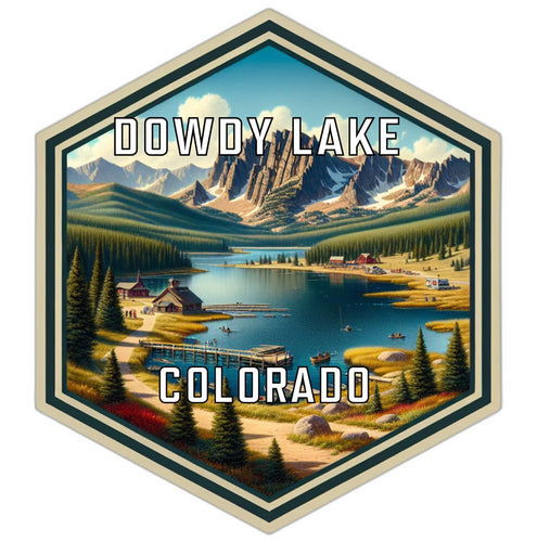 Dowdy Lake Colorado Travel Destination Souvenir Vinyl Decal Sticker 2-Inch