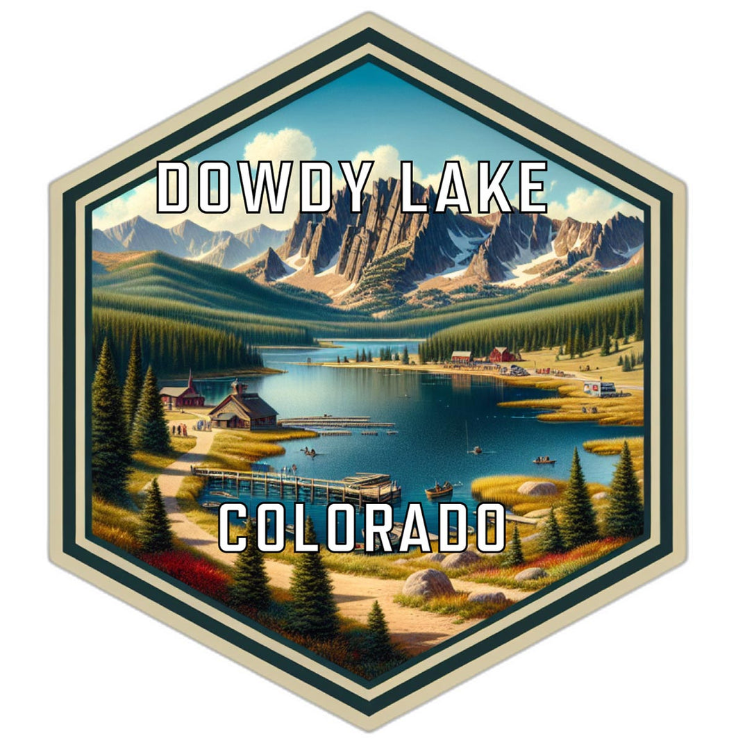 Dowdy Lake Colorado Travel Destination Souvenir Vinyl Decal Sticker 2-Inch