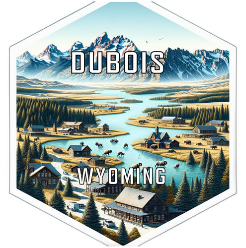 Dubois Wyoming Travel Destination Souvenir Vinyl Decal Sticker 2-Inch