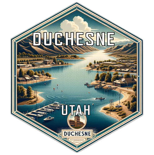 Duchesne Utah Travel Destination Souvenir Vinyl Decal Sticker 6-Inch