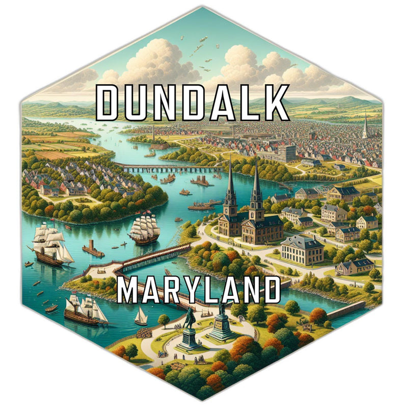 Dundalk Maryland Travel Destination Souvenir Vinyl Decal Sticker 2-Inch