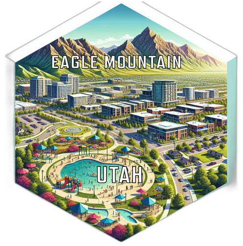 Eagle Mountain Utah Travel Destination Souvenir Vinyl Decal Sticker 2-Inch