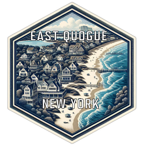 East Quogue New York Travel Destination Souvenir Vinyl Decal Sticker 6-Inch