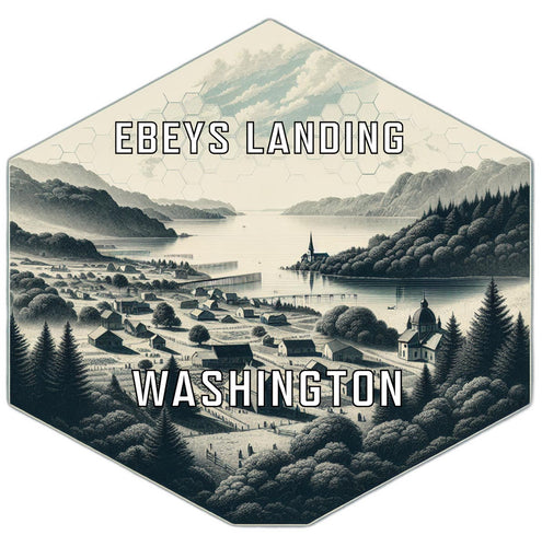 Ebey S Landing Washington Travel Destination Souvenir Vinyl Decal Sticker 4-Inch