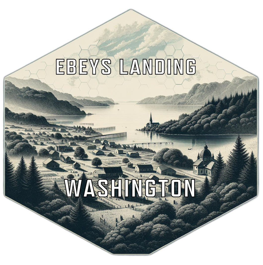 Ebey S Landing Washington Travel Destination Souvenir Vinyl Decal Sticker 4-Inch