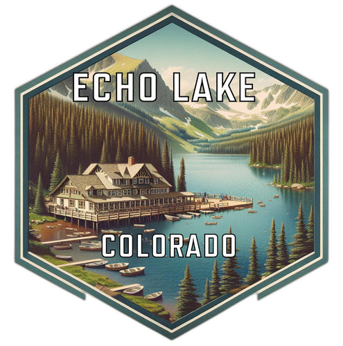Echo Lake Colorado Travel Destination Souvenir Vinyl Decal Sticker 2-Inch