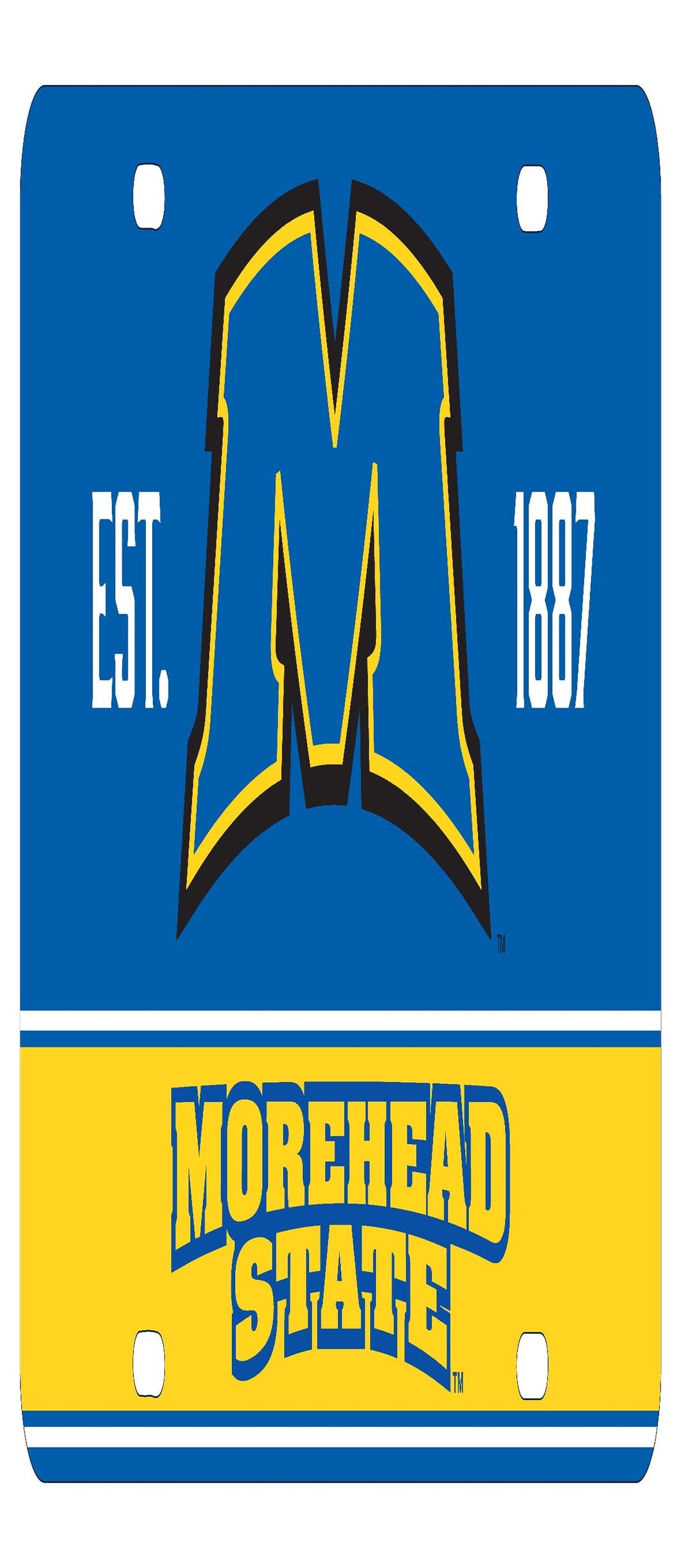NCAA Morehead State University Metal License Plate - Lightweight, Sturdy & Versatile