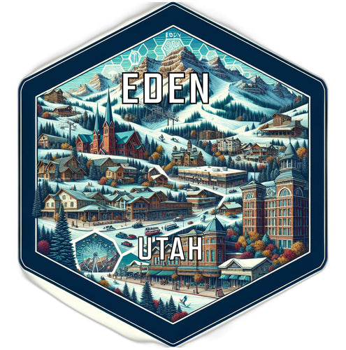 Eden Utah Travel Destination Souvenir Vinyl Decal Sticker 2-Inch
