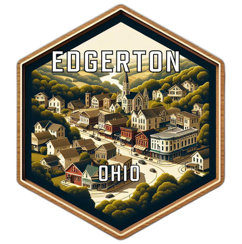 Edgerton Ohio Travel Destination Souvenir Vinyl Decal Sticker 2-Inch