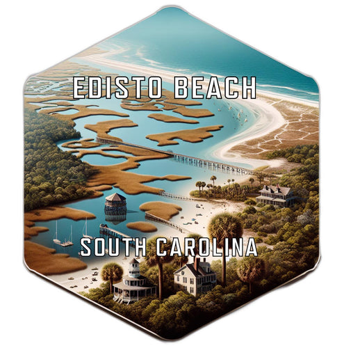 Edisto Beach South Carolina Travel Destination Souvenir Vinyl Decal Sticker 2-Inch