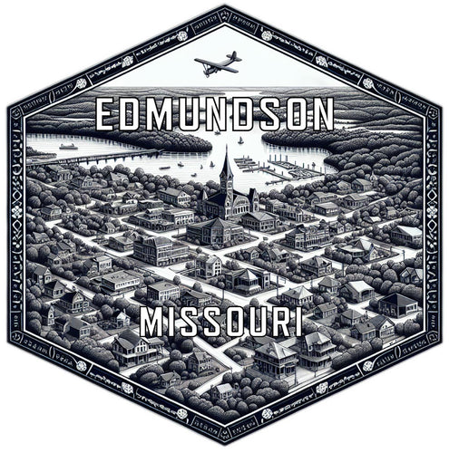Edmundson Missouri Travel Destination Souvenir Vinyl Decal Sticker 2-Inch