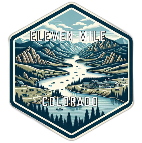 Eleven Mile Colorado Travel Destination Souvenir Vinyl Decal Sticker 6-Inch