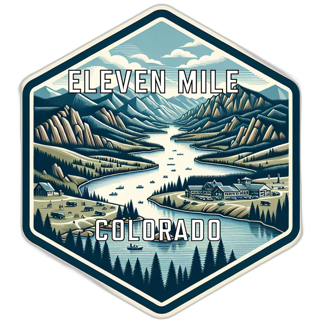 Eleven Mile Colorado Travel Destination Souvenir Vinyl Decal Sticker 6-Inch