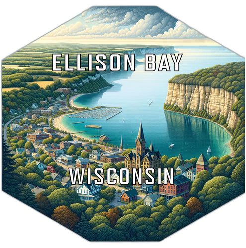Ellison Bay Wisconsin Travel Destination Souvenir Vinyl Decal Sticker 2-Inch