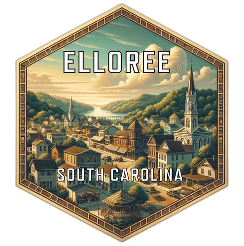 Elloree South Carolina Travel Destination Souvenir Vinyl Decal Sticker 2-Inch