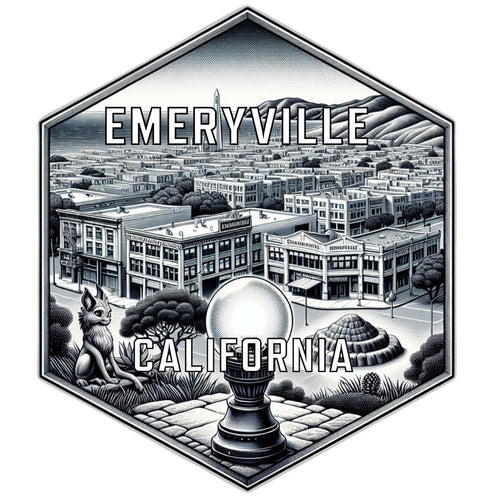 Emeryville California Travel Destination Souvenir Vinyl Decal Sticker 2-Inch