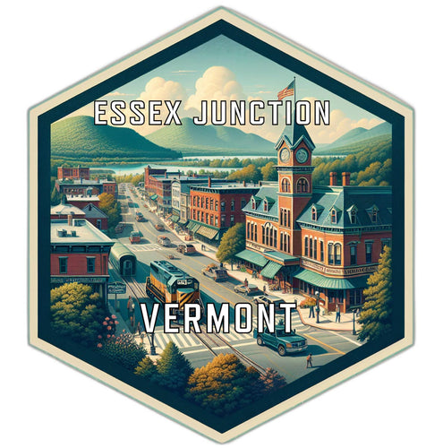 Essex Junction Vermont Travel Destination Souvenir Vinyl Decal Sticker 2-Inch