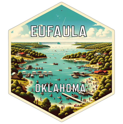Eufaula Oklahoma Travel Destination Souvenir Vinyl Decal Sticker 2-Inch