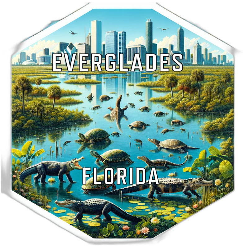 Everglades Florida Travel Destination Souvenir Vinyl Decal Sticker 2-Inch