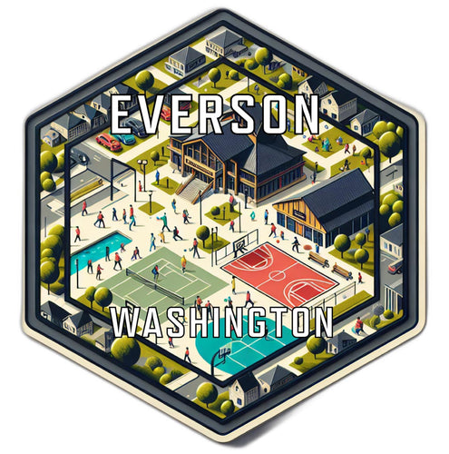 Everson Washington Travel Destination Souvenir Vinyl Decal Sticker 2-Inch