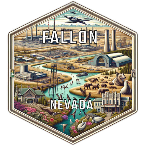 Fallon Nevada Travel Destination Souvenir Vinyl Decal Sticker 6-Inch