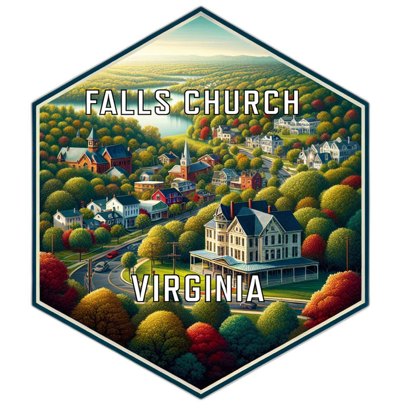 Falls Church Virginia Travel Destination Souvenir Vinyl Decal Sticker 2-Inch