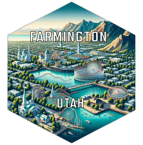 Farmington Utah Travel Destination Souvenir Vinyl Decal Sticker 6-Inch