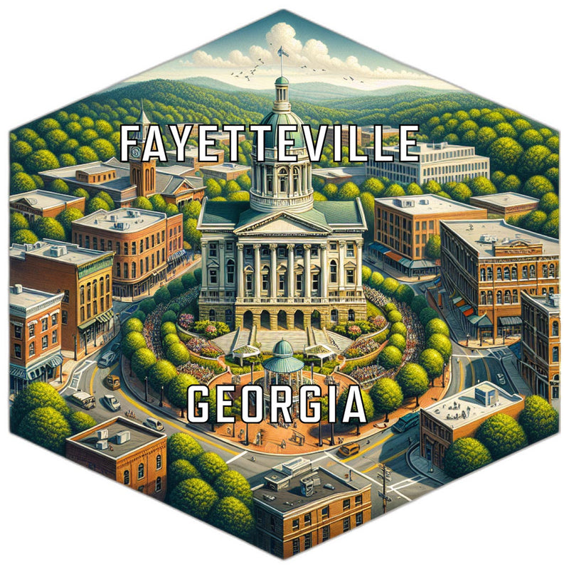 Fayetteville Georgia Travel Destination Souvenir Vinyl Decal Sticker 2-Inch