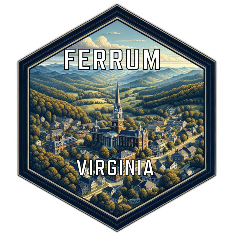 Ferrum Virginia Travel Destination Souvenir Vinyl Decal Sticker 2-Inch