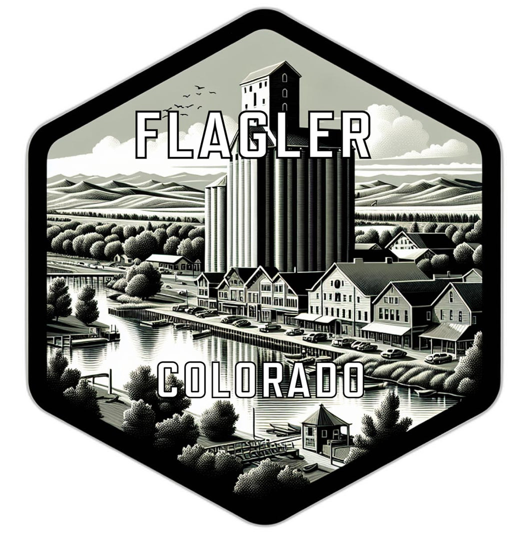 Flagler Colorado Travel Destination Souvenir Vinyl Decal Sticker 4-Inch