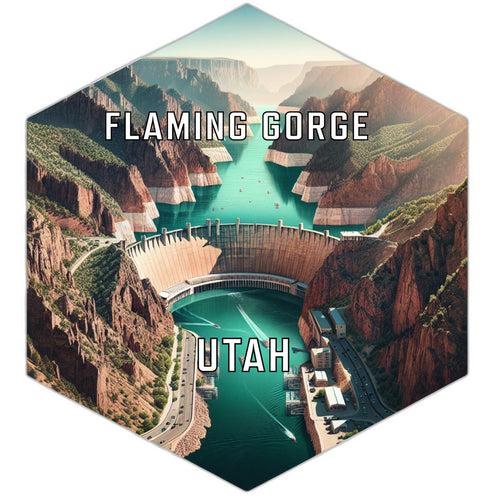 Flaming Gorge Utah Travel Destination Souvenir Vinyl Decal Sticker 6-Inch
