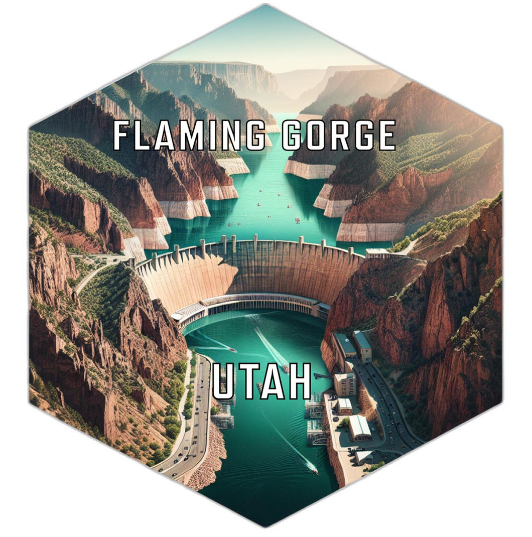 Flaming Gorge Utah Travel Destination Souvenir Vinyl Decal Sticker 6-Inch
