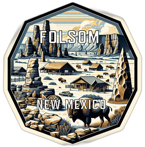 Folsom New Mexico Travel Destination Souvenir Vinyl Decal Sticker 4-Inch