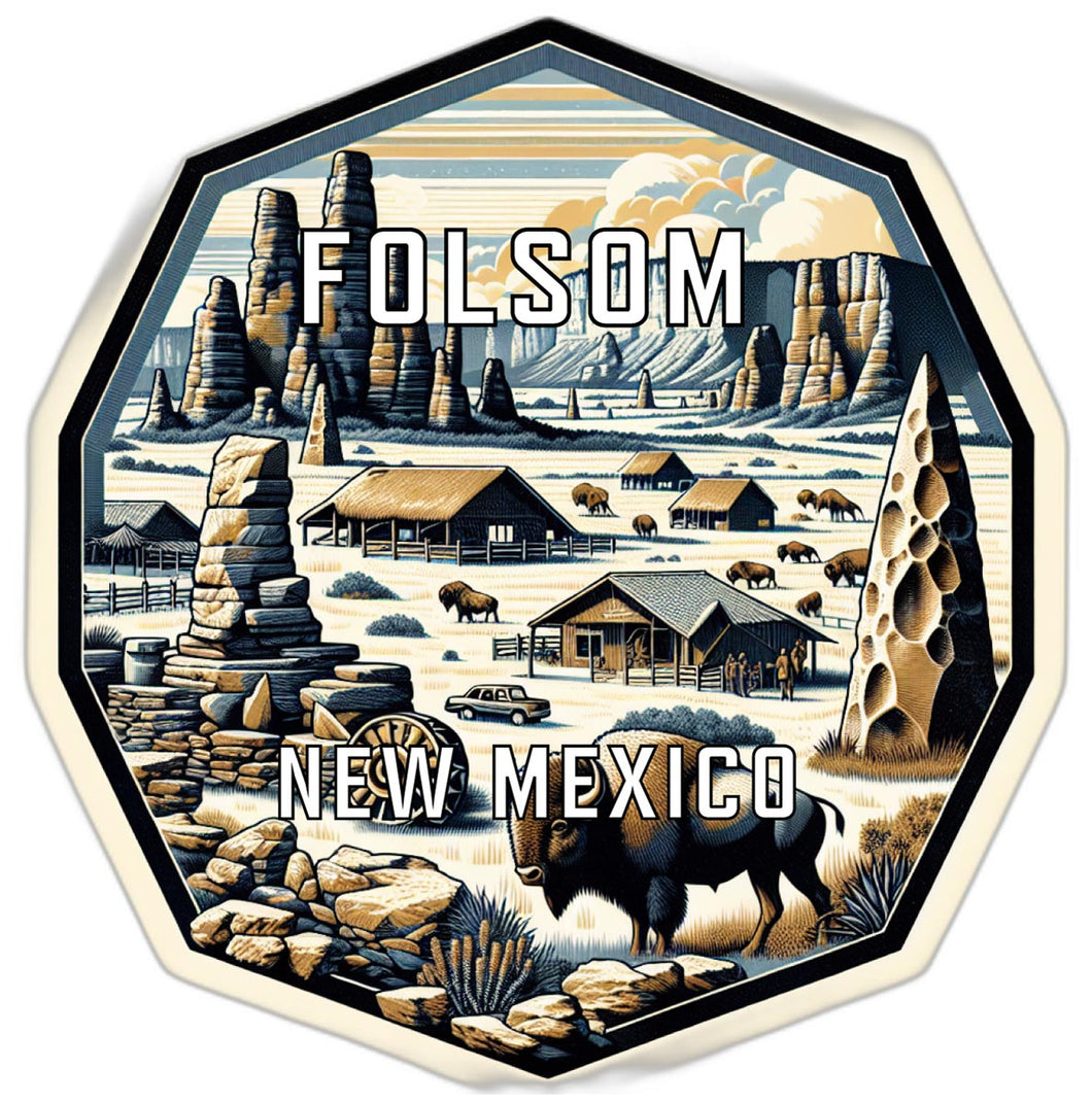 Folsom New Mexico Travel Destination Souvenir Vinyl Decal Sticker 4-Inch