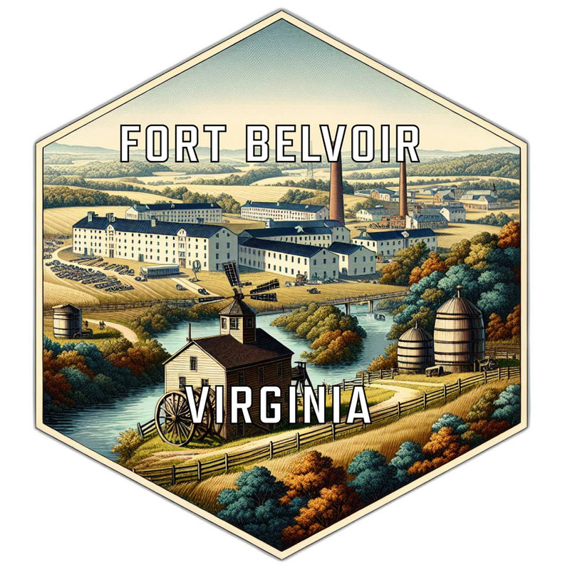 Fort Belvoir Virginia Travel Destination Souvenir Vinyl Decal Sticker 4-Inch