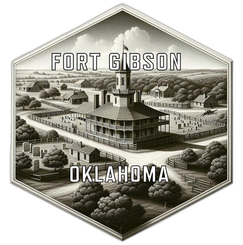 Fort Gibson Oklahoma Travel Destination Souvenir Vinyl Decal Sticker 2-Inch
