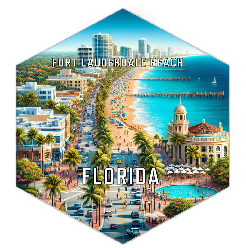 Fort Lauderdale Beach Florida Travel Destination Souvenir Vinyl Decal Sticker 6-Inch