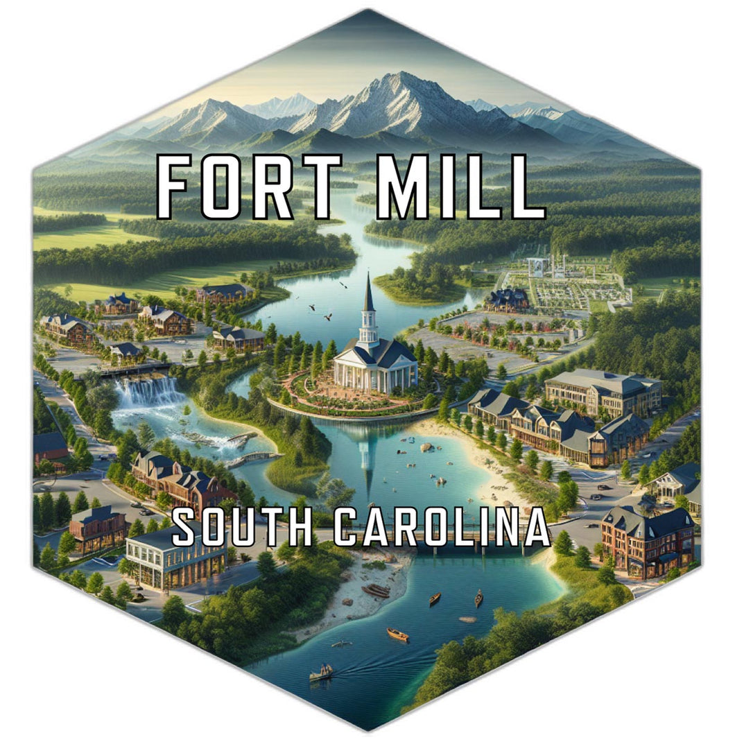 Fort Mill South Carolina Travel Destination Souvenir Vinyl Decal Sticker 2-Inch