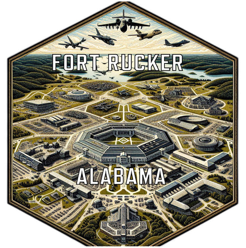 Fort Rucker Alabama Travel Destination Souvenir Vinyl Decal Sticker 6-Inch