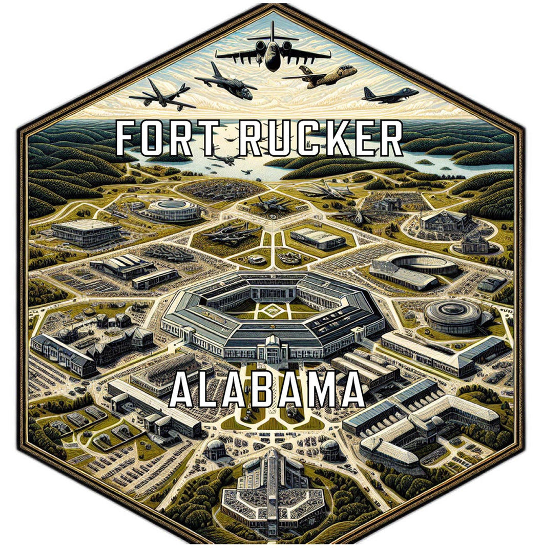 Fort Rucker Alabama Travel Destination Souvenir Vinyl Decal Sticker 6-Inch
