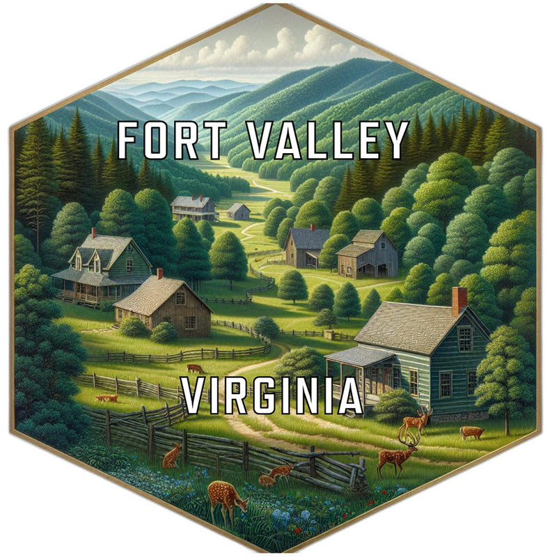 Fort Valley Virginia Travel Destination Souvenir Vinyl Decal Sticker 2-Inch
