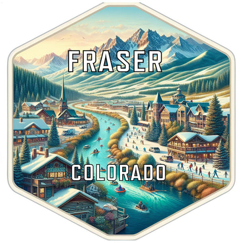 Fraser Colorado Travel Destination Souvenir Vinyl Decal Sticker 2-Inch