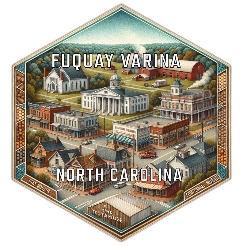 Fuquay Varina North Carolina Travel Destination Souvenir Vinyl Decal Sticker 2-Inch